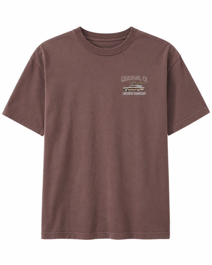 SunDiego Men's Classic Ride Tee - Pigment Clay - Sun Diego Boardshop
