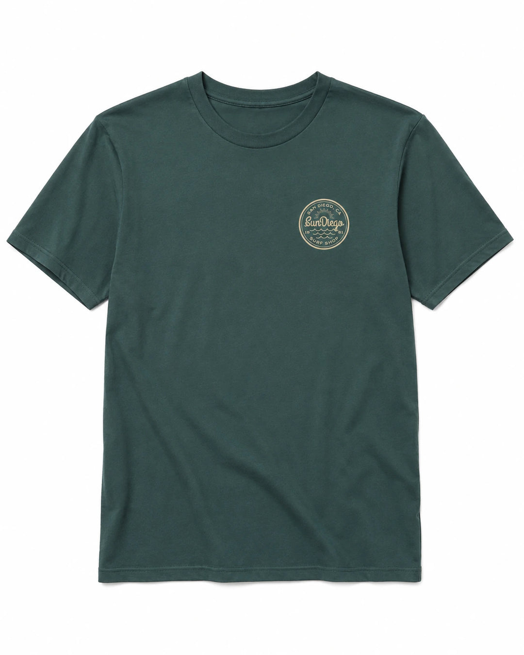 SunDiego Men's Well Rounded Tee - Pigment Alpine Green
