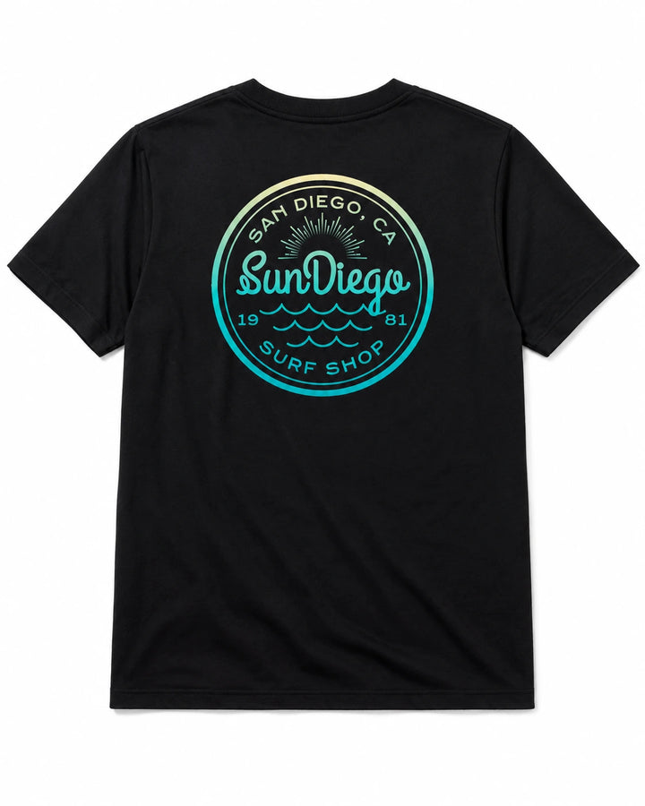 SunDiego Men's Well Rounded Tee - Black - Sun Diego Boardshop