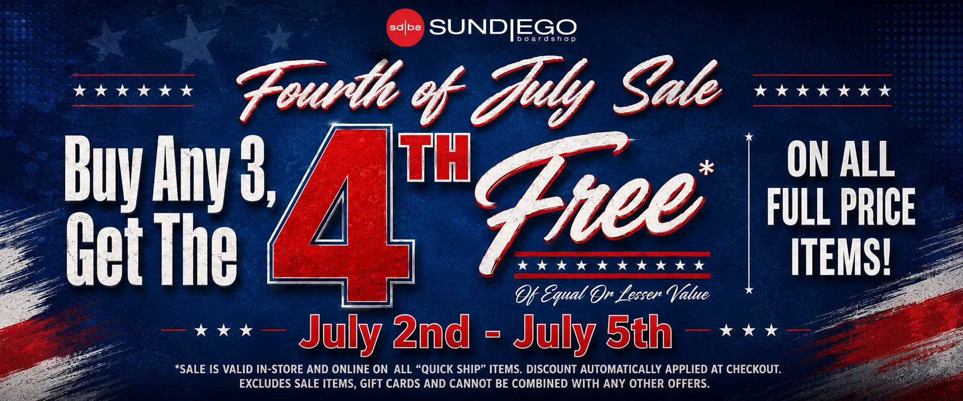 Sun Diego 4th Of July Sale