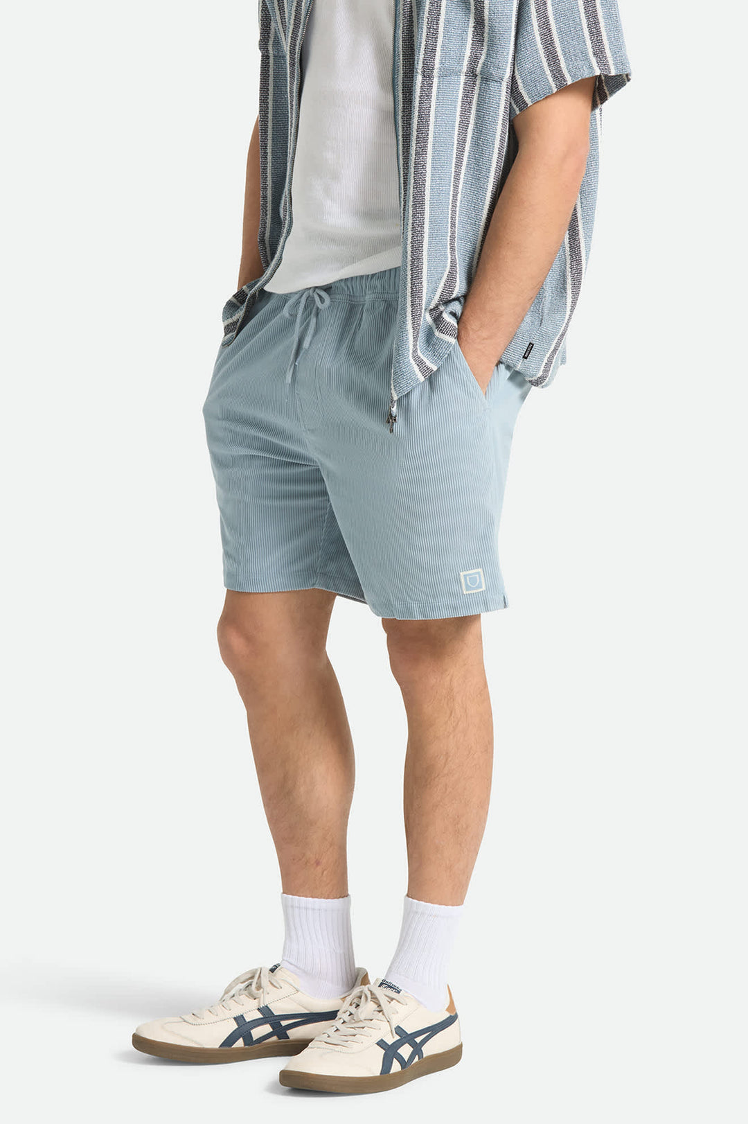 Brixton Men's Everyday Corduroy Short - Dusty Blue - Sun Diego Boardshop