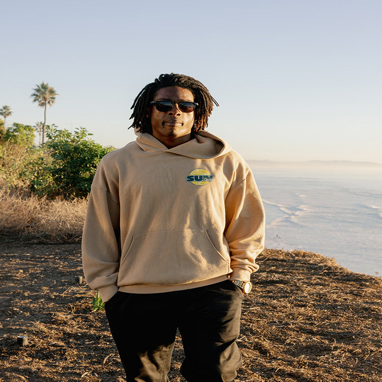 SunDiego Surf Rise Pullover Hoodie- Sandstone - Sun Diego Boardshop