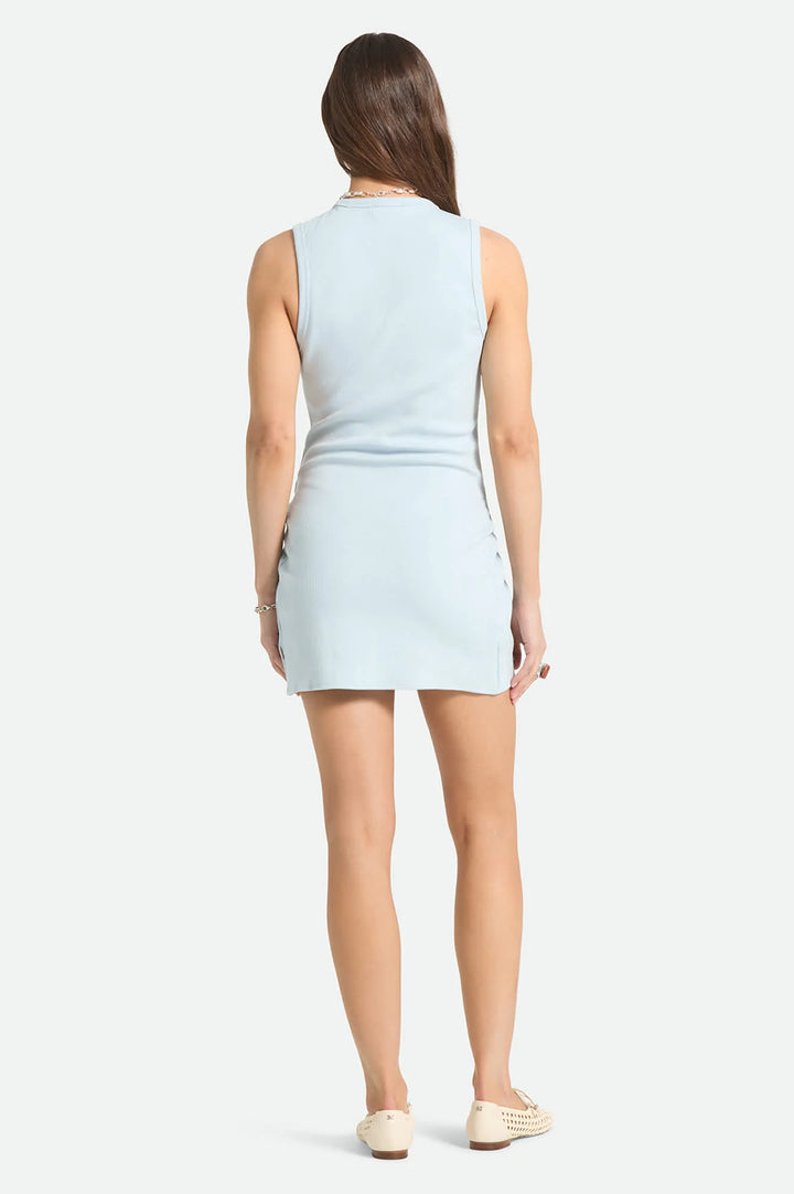 Brixton Women's Ribbed Cinch Mini Dress - Blue Aura - Sun Diego Boardshop