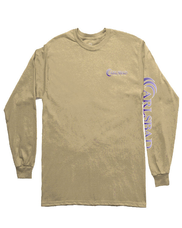SunDiego Carlsbad Village Long Sleeve Tee - Vintage Gold - Sun Diego Boardshop