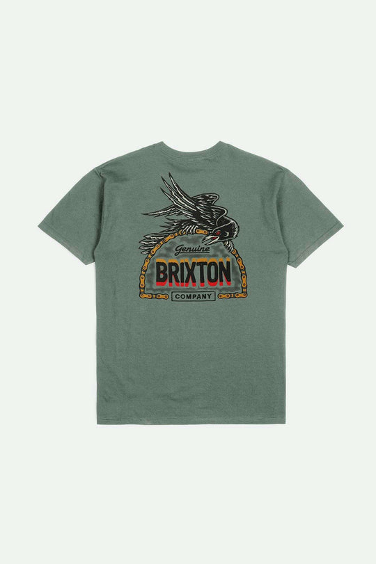 Brixton Raven S/S Tailored T-Shirt - LAUREL WREATH - Sun Diego Boardshop