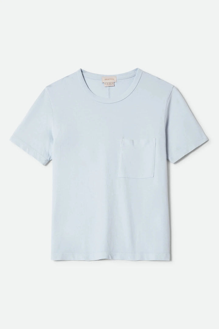 Brixton Women's Carefree Organic Garment Dye Perfect T-Shirt - Blue Aura - Sun Diego Boardshop