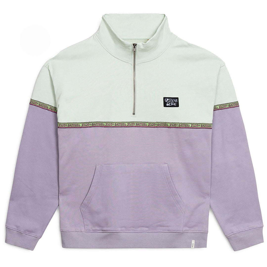 Critical Slide Cogs Quarter Zip Fleece - Green Haze - Sun Diego Boardshop