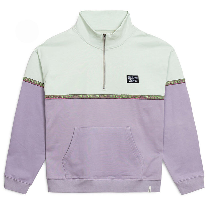 Critical Slide Cogs Quarter Zip Fleece - Green Haze - Sun Diego Boardshop