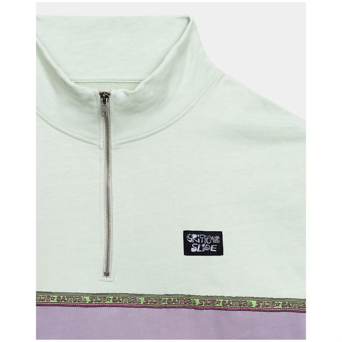 Critical Slide Cogs Quarter Zip Fleece - Green Haze - Sun Diego Boardshop