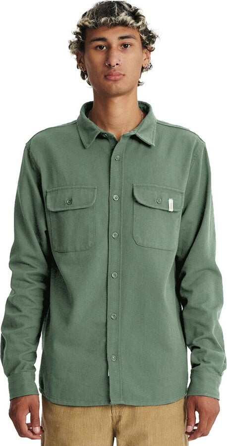 Critical Slide Lazy Boy Twill Shirt - GREEN - Sun Diego Boardshop