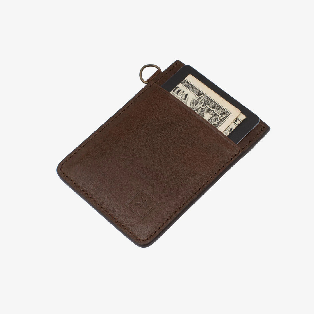 Thread Vertical Leather Wallet - Chocolate - Sun Diego Boardshop