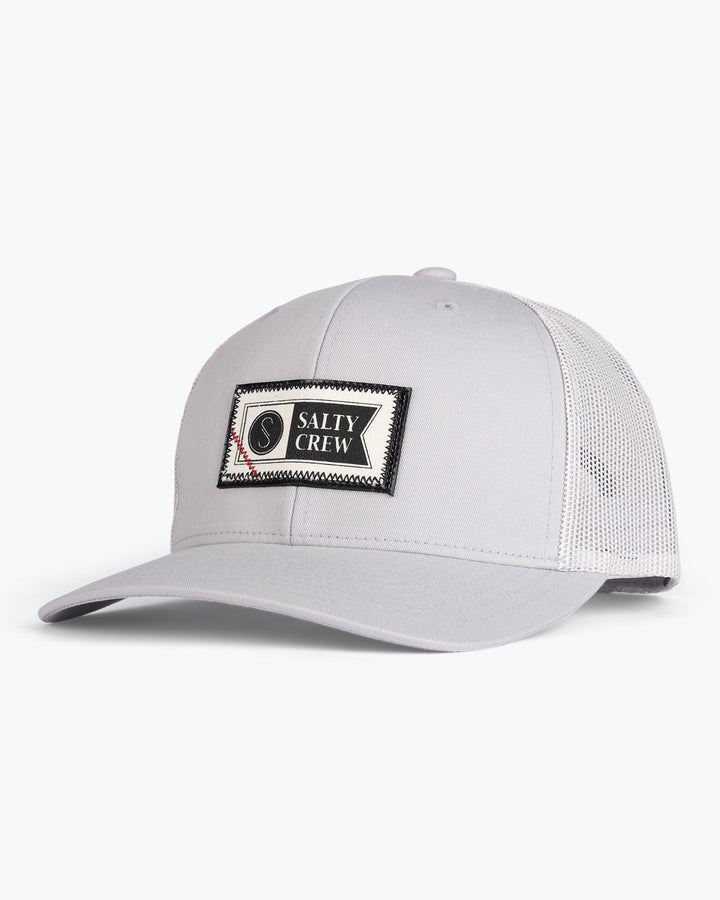 Salty Crew Topstitch Retro Trucker - SILVER - Sun Diego Boardshop