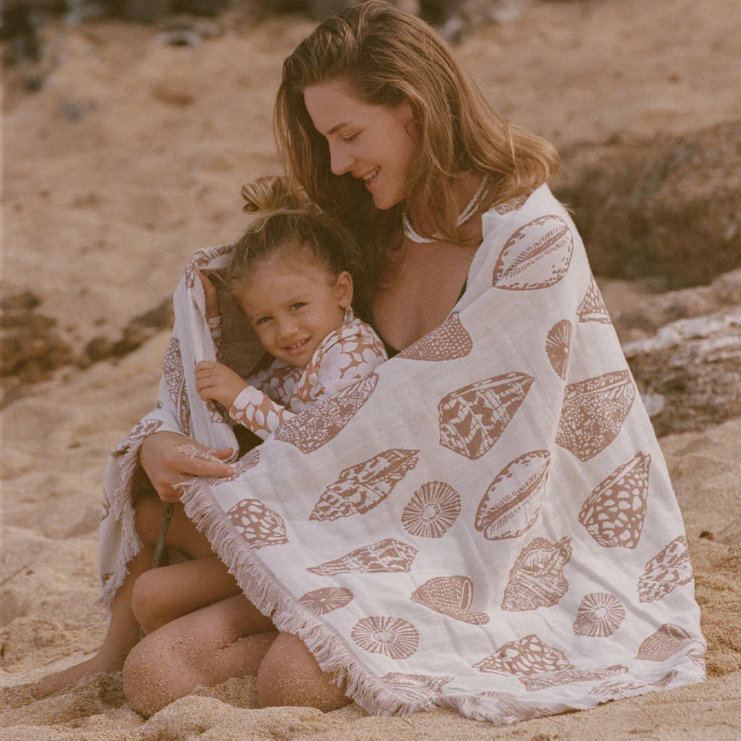 Slowtide Treasures DriftWeave Turkish Towel - Cream - Sun Diego Boardshop