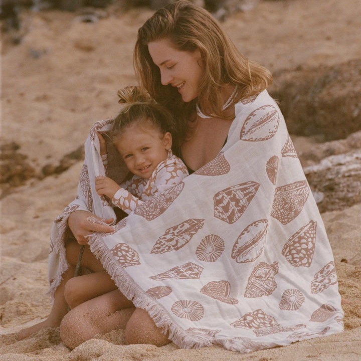 Slowtide Treasures DriftWeave Turkish Towel - Cream - Sun Diego Boardshop