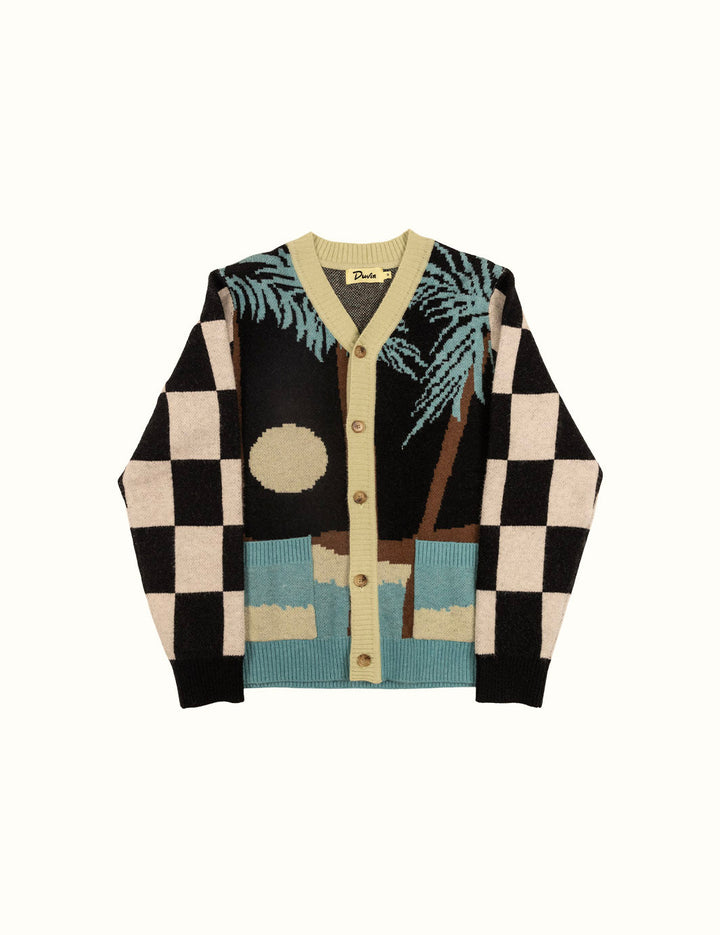 Duvin Tropical Cardigan - BLACK - Sun Diego Boardshop