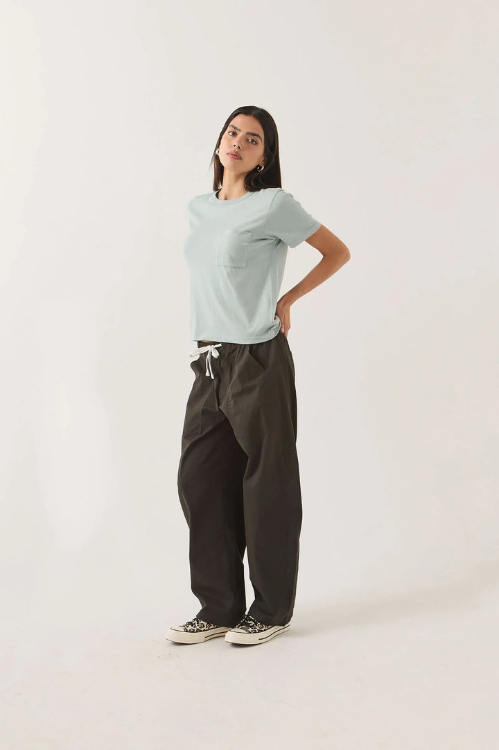 Brixton Women's Carefree Organic Garment Dye Perfect T-Shirt - Sea Grass - Sun Diego Boardshop