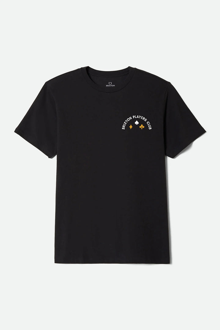 Brixton Men's Vanguard Short Sleeve Standard T-Shirt - Black - Sun Diego Boardshop