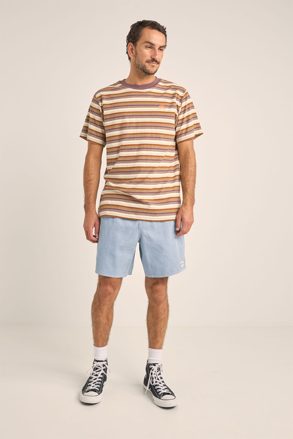 Rhythm Vintage Stripe Tee - Cedar - Sun Diego Boardshop