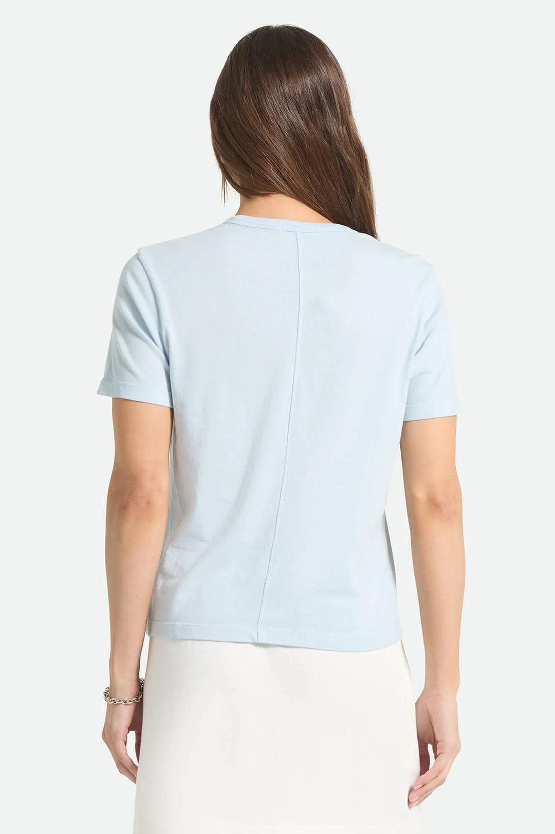 Brixton Women's Carefree Organic Garment Dye Perfect T-Shirt - Blue Aura - Sun Diego Boardshop