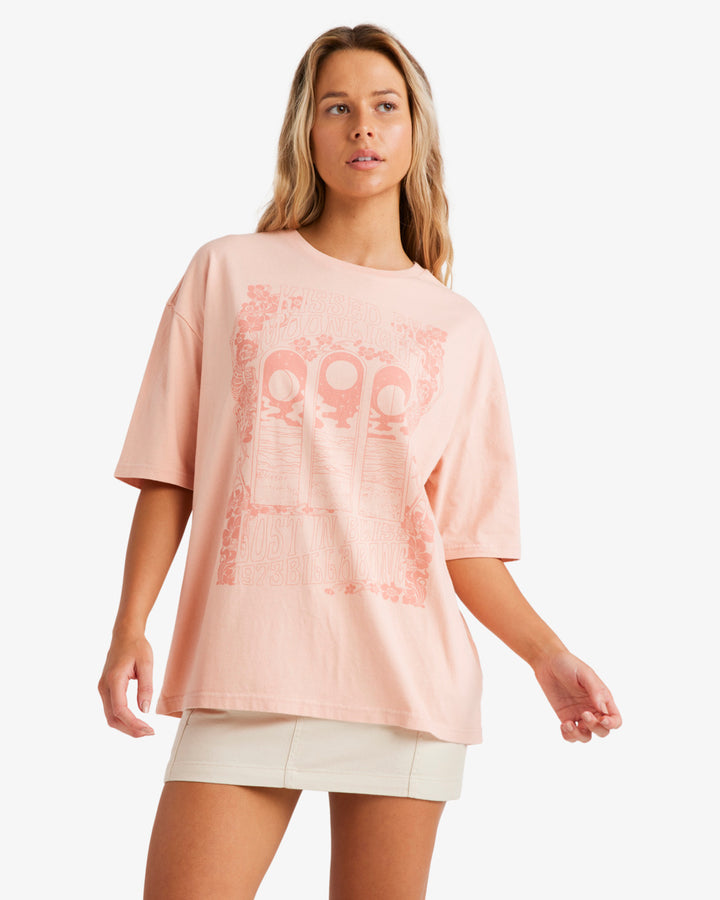 Billabong Moon Kiss Short Sleeve T-shirt - DUSTY PEACH - Sun Diego Boardshop