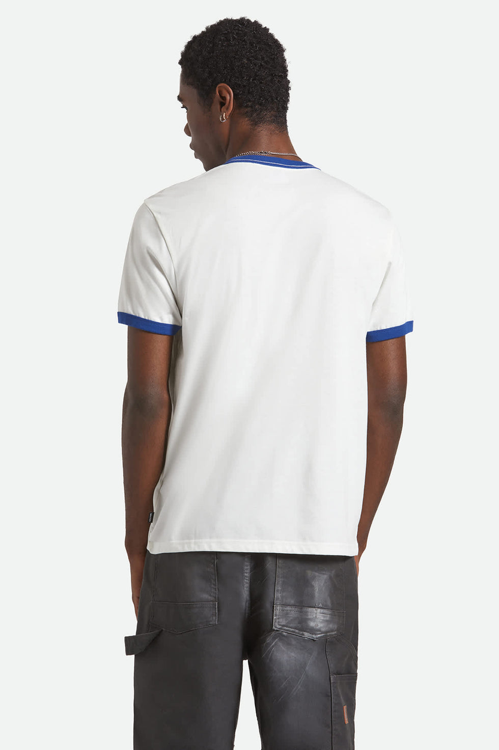 Brixton Ford King Of The Mountains Ringer T-Shirt - Wimbledon White