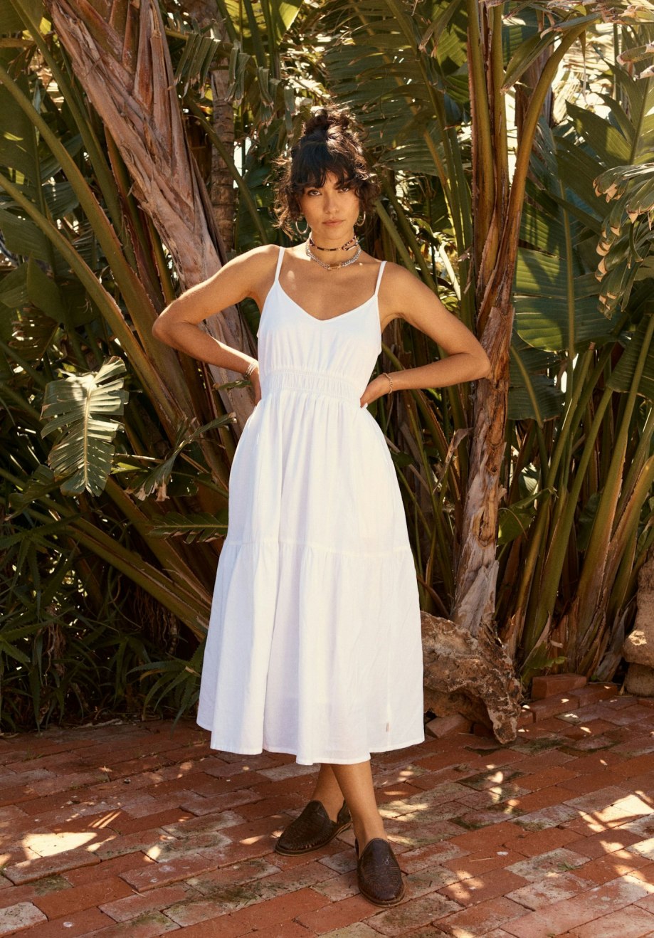 Sidney Dress - White Solid - Sun Diego Boardshop