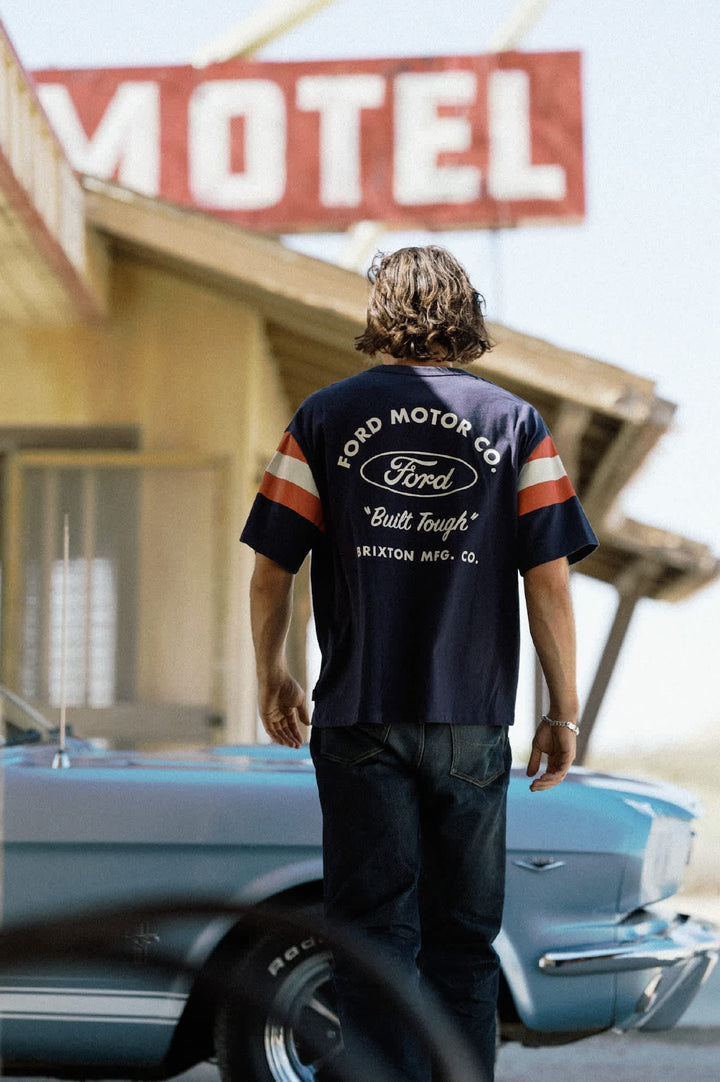 Brixton Men's Ford Built Tough Jersey - American Navy - Sun Diego Boardshop