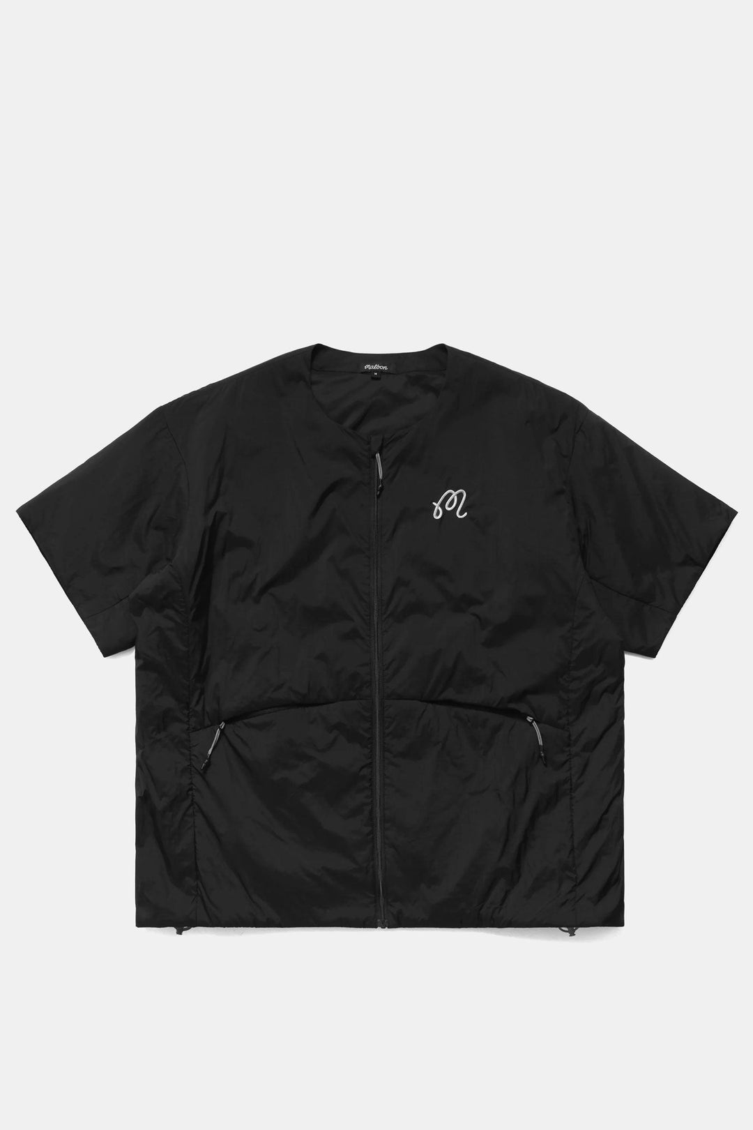 Malbon Golf Underwood Nylon Windshirt - BLACK - Sun Diego Boardshop