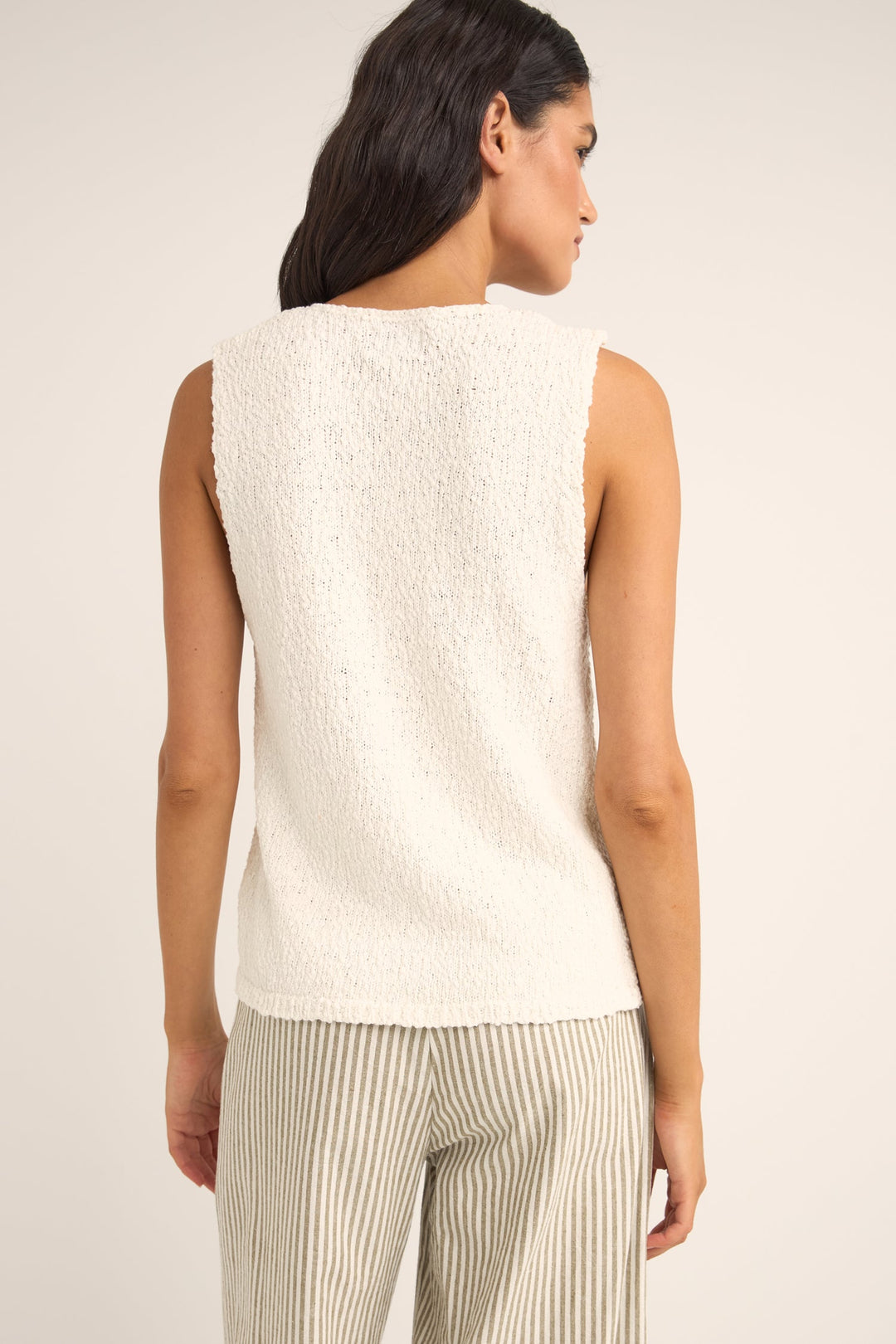 Rhythm Adele Longline Knit Vest - WHITE - Sun Diego Boardshop