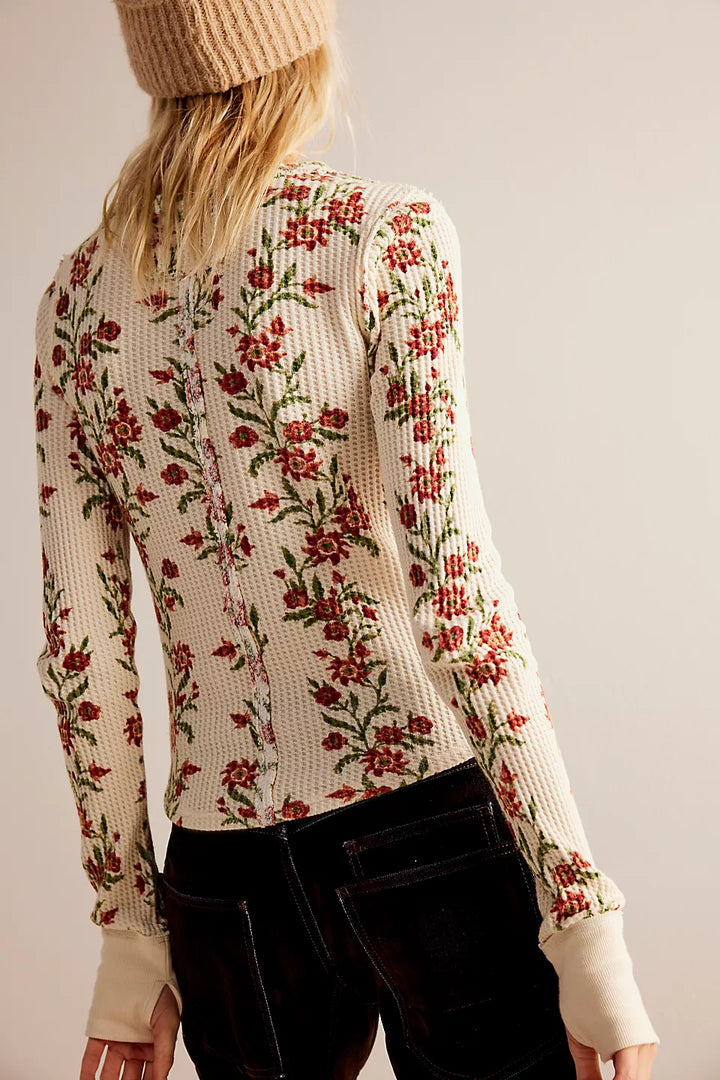 Free People We The Free Pretty Little Thermal - Sand Combo Folk Vine - Sun Diego Boardshop