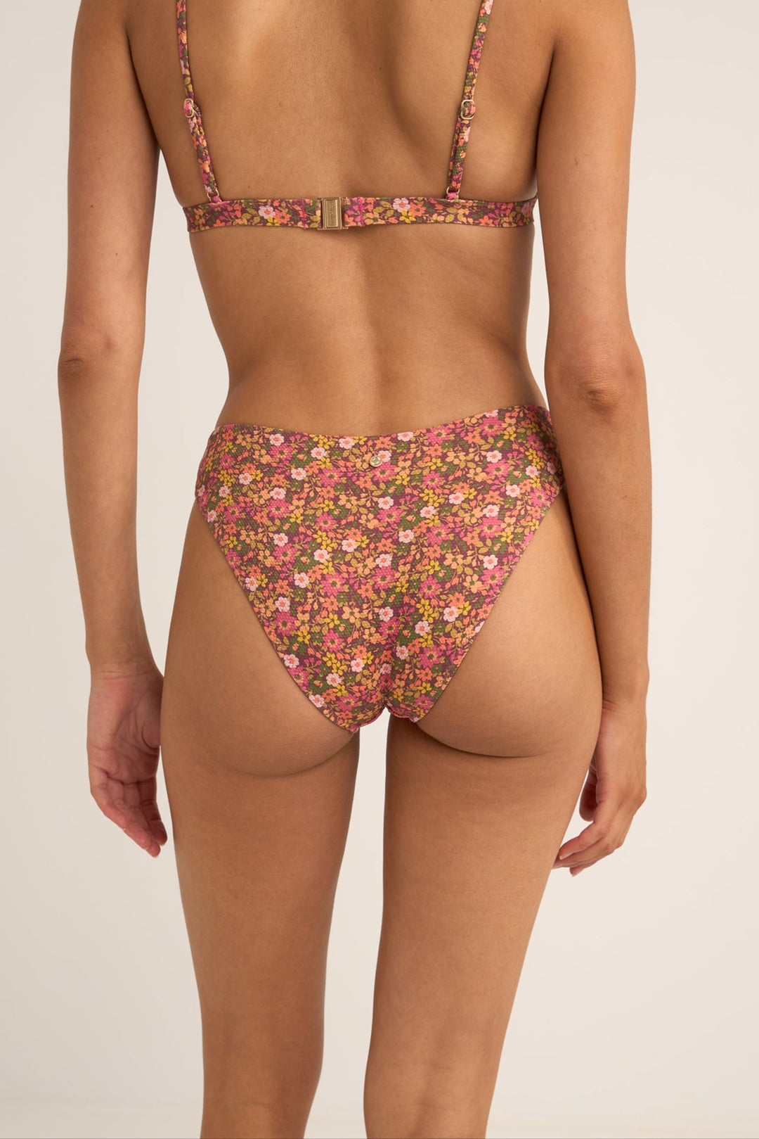 Rhythm Marie Floral Holiday Bikini Bottoms - PINK - Sun Diego Boardshop