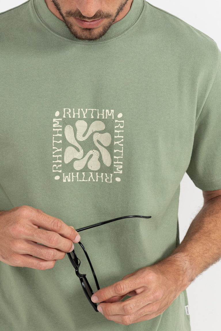 Rhythm Grange Vintage Short Sleeve T-Shirt - Sage - Sun Diego Boardshop