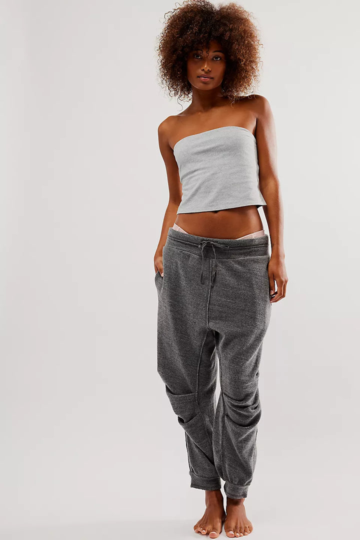 Free People Day Off Fleece Joggers - WASHED BLACK - Sun Diego Boardshop