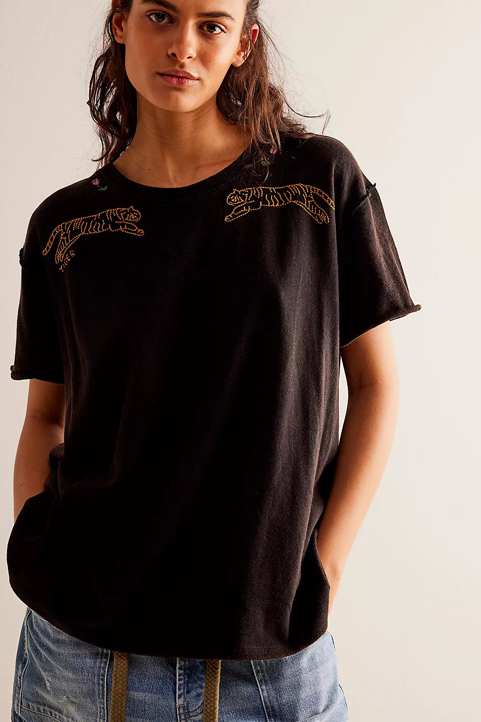 Free People We The Free Horsin' Around Tee - NIGHT COMBO TIGER - Sun Diego Boardshop