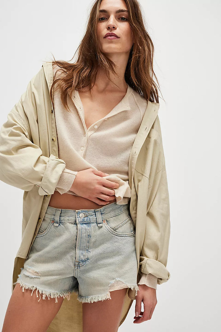 Free People We The Free Now Or Never Denim Shorts - Well Worn - Sun Diego Boardshop