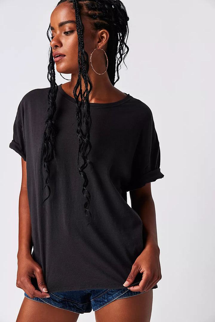 Free People We The Free Nina Tee - BLACK - Sun Diego Boardshop