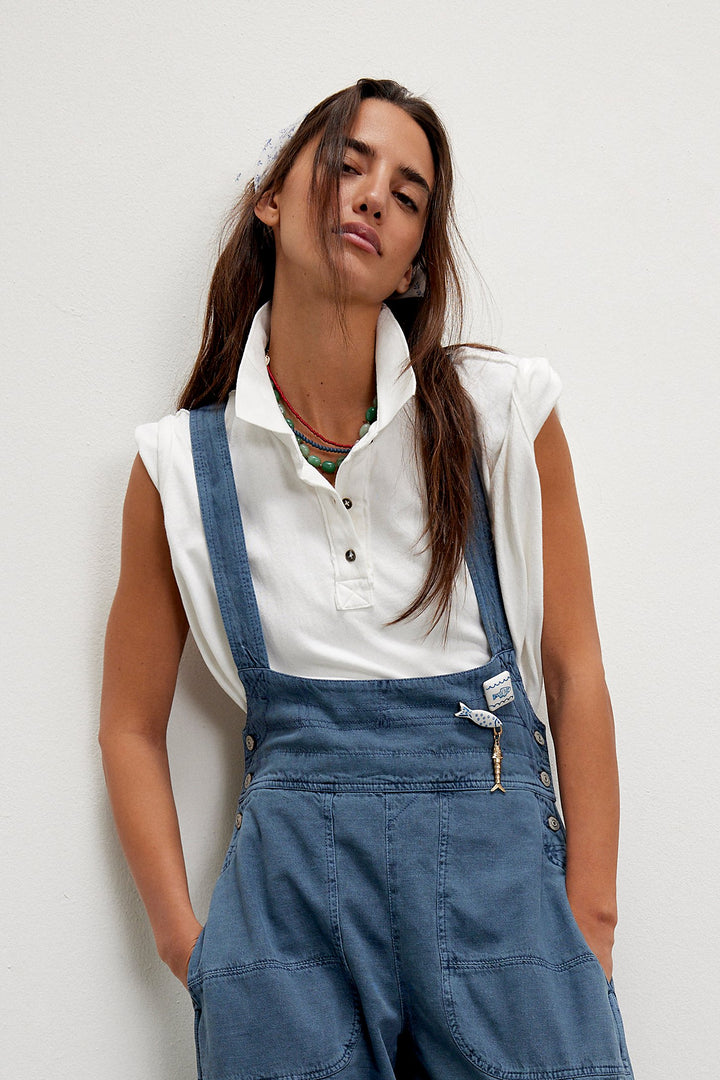 Free People We The Free Keep On Polo - Clean Ivory - Sun Diego Boardshop