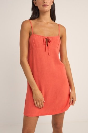 Rhythm Seacoast Keyhole Slip Dress - CORAL - Sun Diego Boardshop