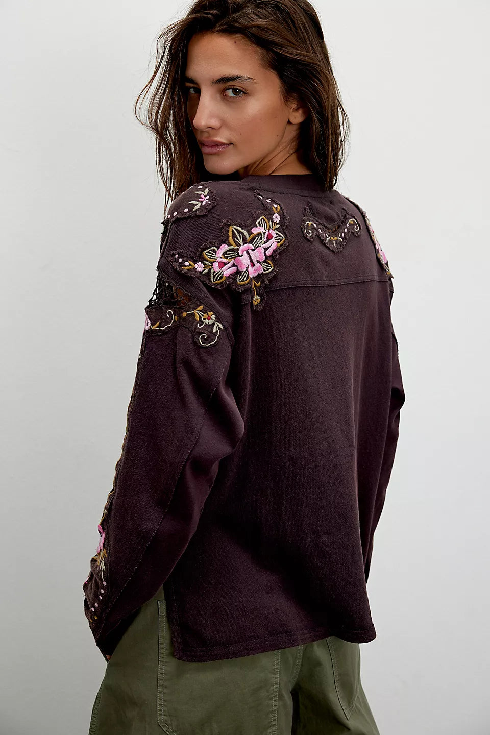 Free People We The Free Lilith Tee - Chocolate - Sun Diego Boardshop