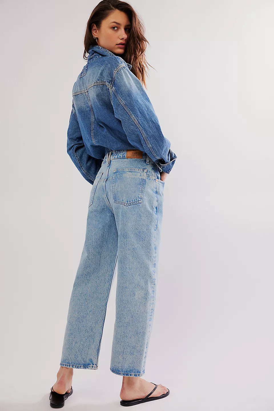 Free People We The Free Deep Trance Dropped Boyfriend Jeans - Sweet Dreams - Sun Diego Boardshop