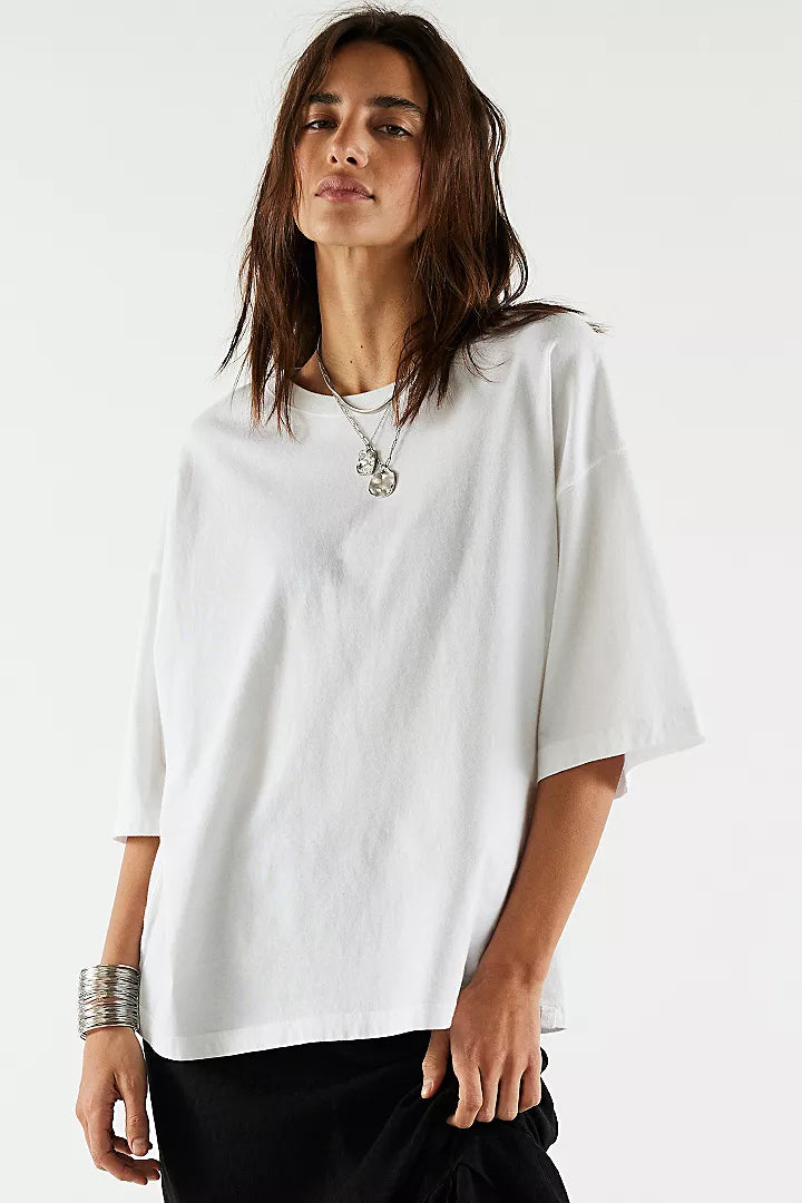 Free People We The Free Perfect Oversized Tee - White - Sun Diego Boardshop