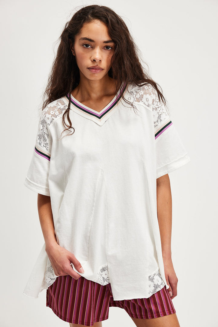 Free People Knockout Top - Ivory Combo - Sun Diego Boardshop