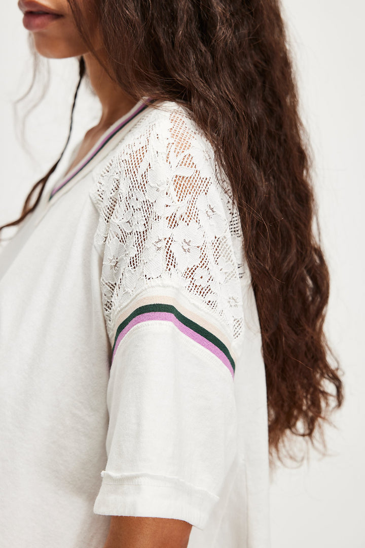 Free People Knockout Top - Ivory Combo - Sun Diego Boardshop