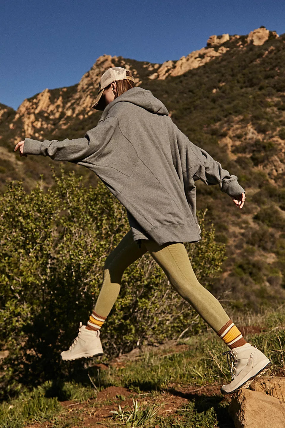 Free People ALL YOUR LOVE HOODIE - HEATHER GREY - Sun Diego Boardshop