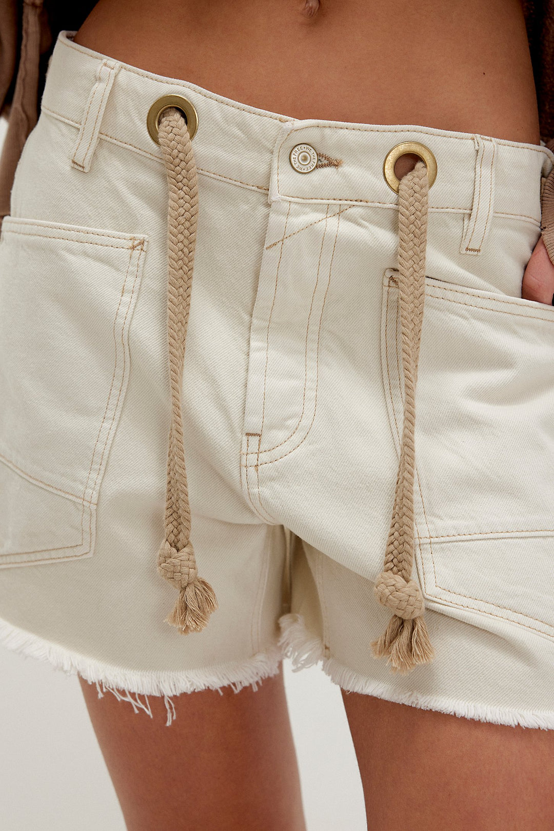 Free People We The Free Moxie Shorts - White - Sun Diego Boardshop