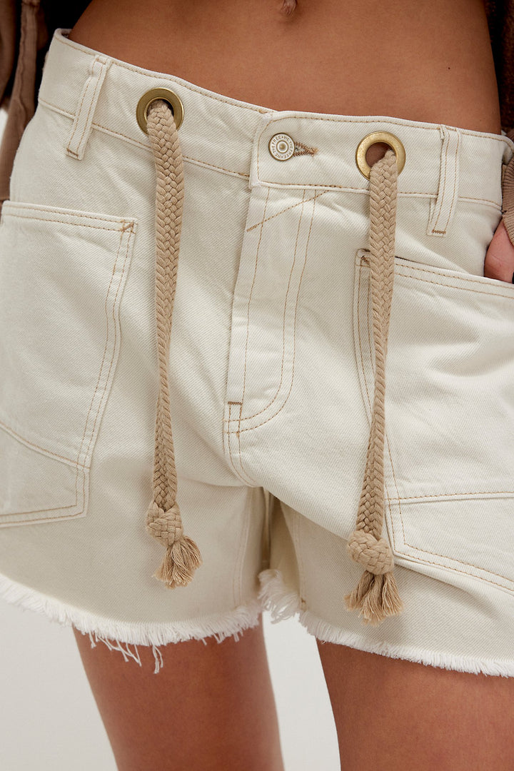 Free People We The Free Moxie Shorts - White - Sun Diego Boardshop
