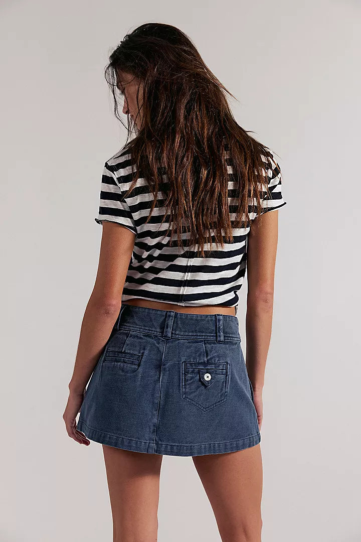 Free People Dream Weaver Cotton Micro Skirt - Twinkling Twilight - Sun Diego Boardshop