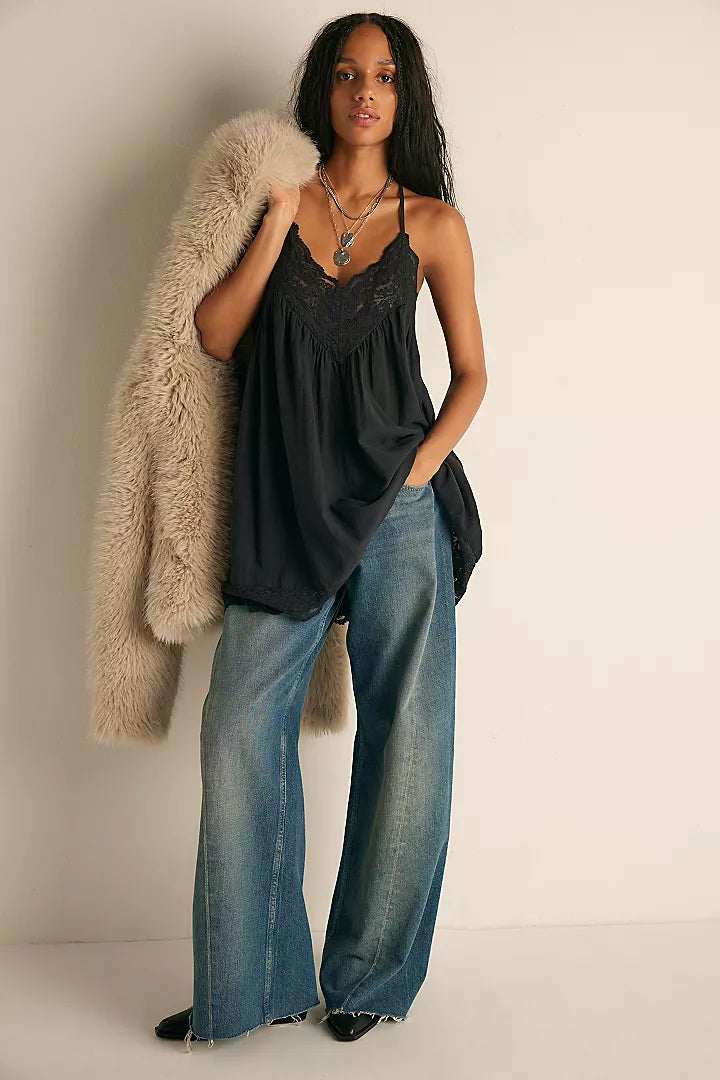 Free People Fiona Slip - Black - Sun Diego Boardshop