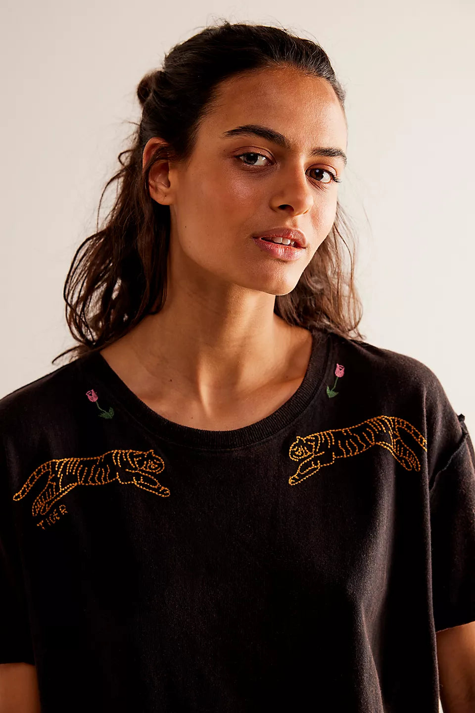 Free People We The Free Horsin' Around Tee - NIGHT COMBO TIGER - Sun Diego Boardshop