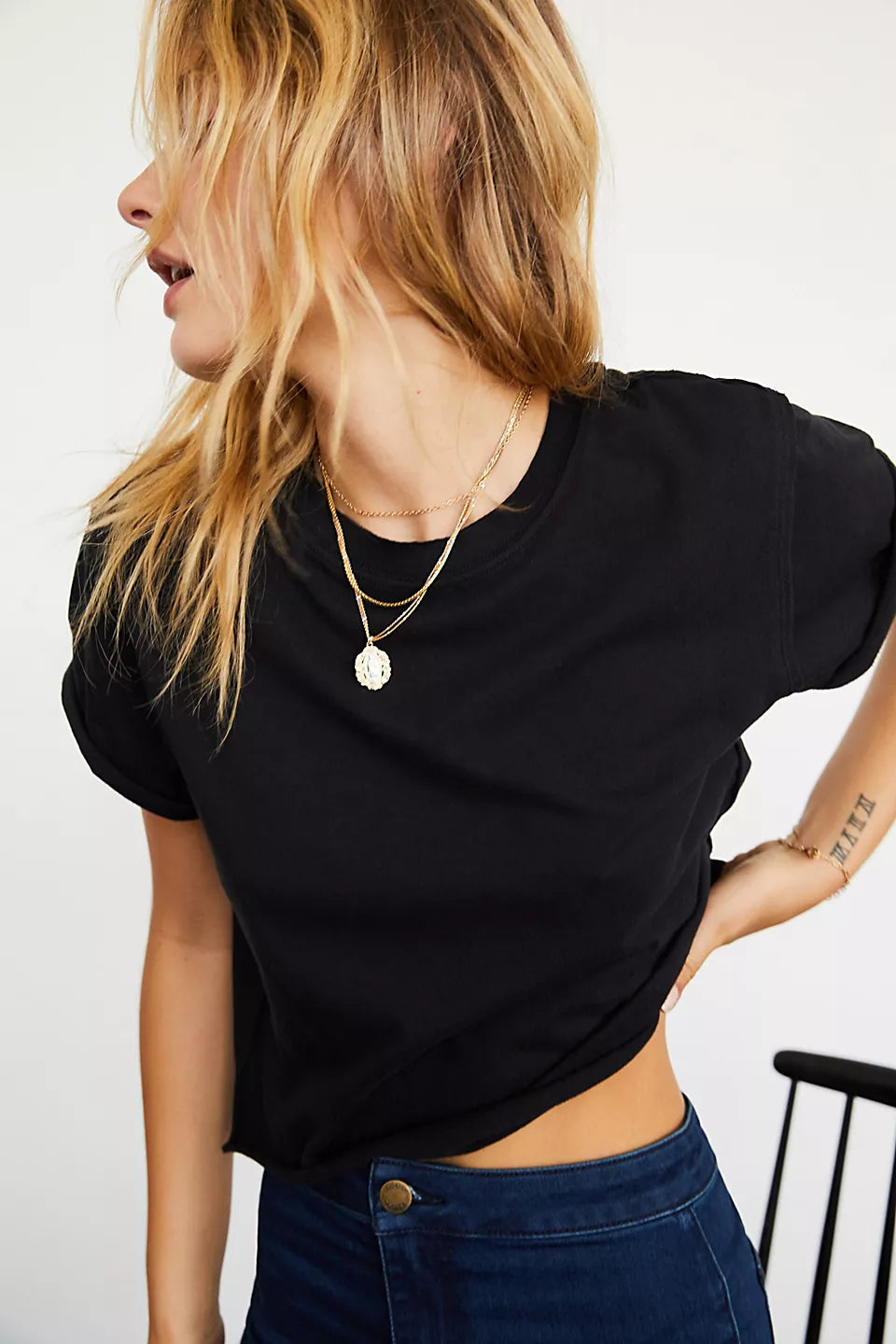 Free People We The Free The Perfect Tee - Black - Sun Diego Boardshop
